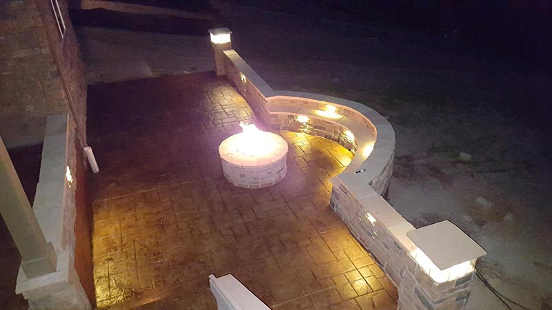 Outdoor Lighting & Fire Pit in Aurora, CO