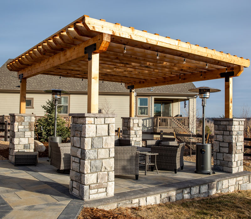 pergola and hardscaping services in Denver, CO