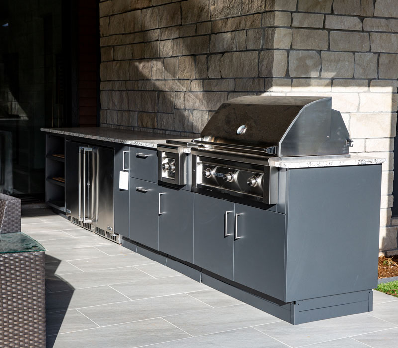 outdoor kitchen installation in Denver, CO